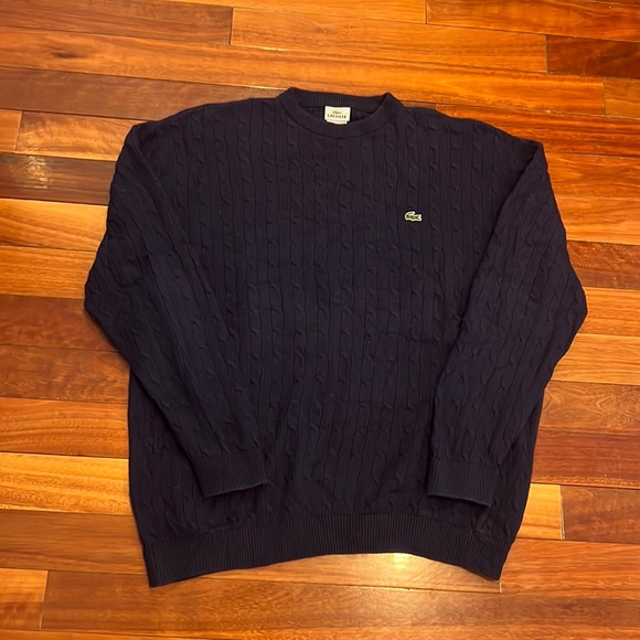 Lacoste Other - ⭐️Men’s Lacoste Wool Blend Sweater Navy Size 7 2XL